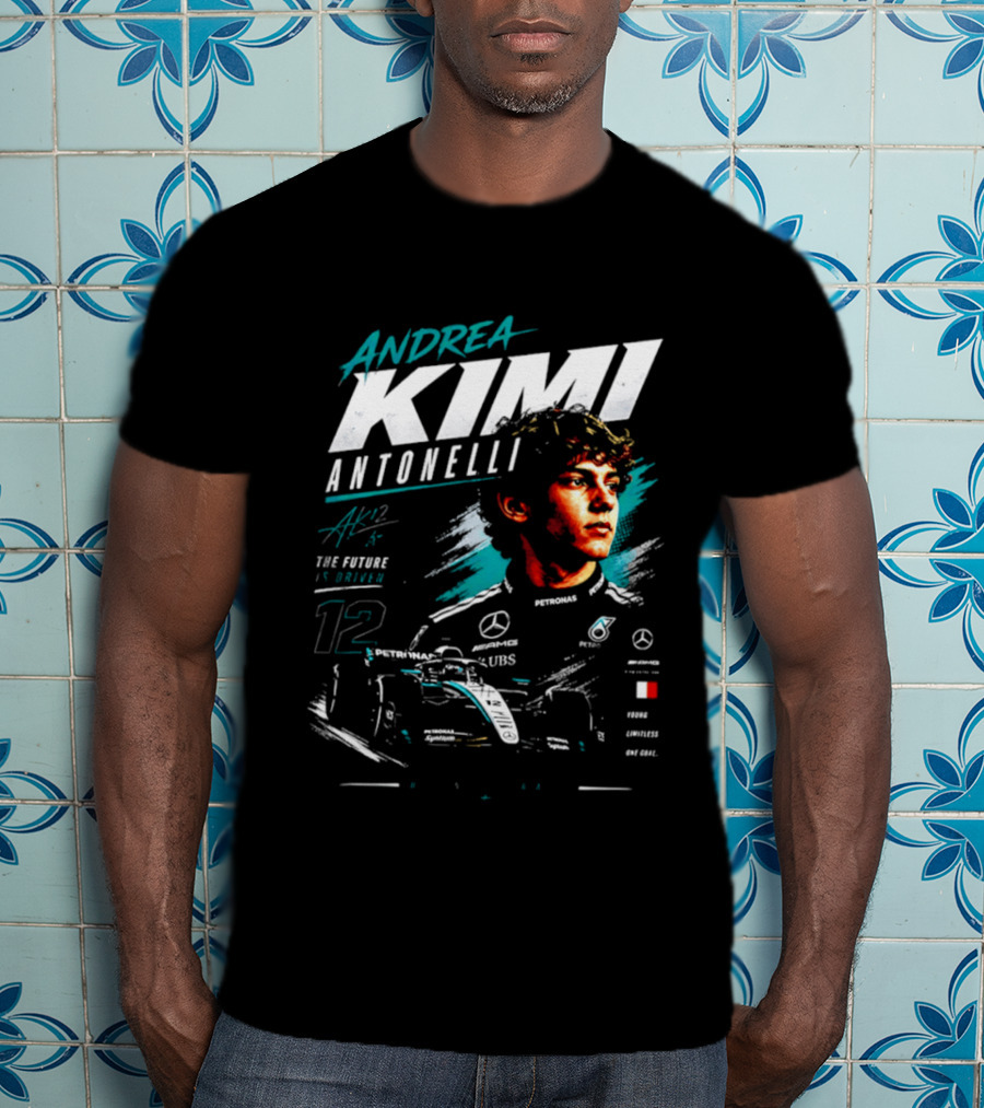 Andrea Kimi Antonelli Racing Future Driven F1 Mercedes AMG 12 T-Shirt