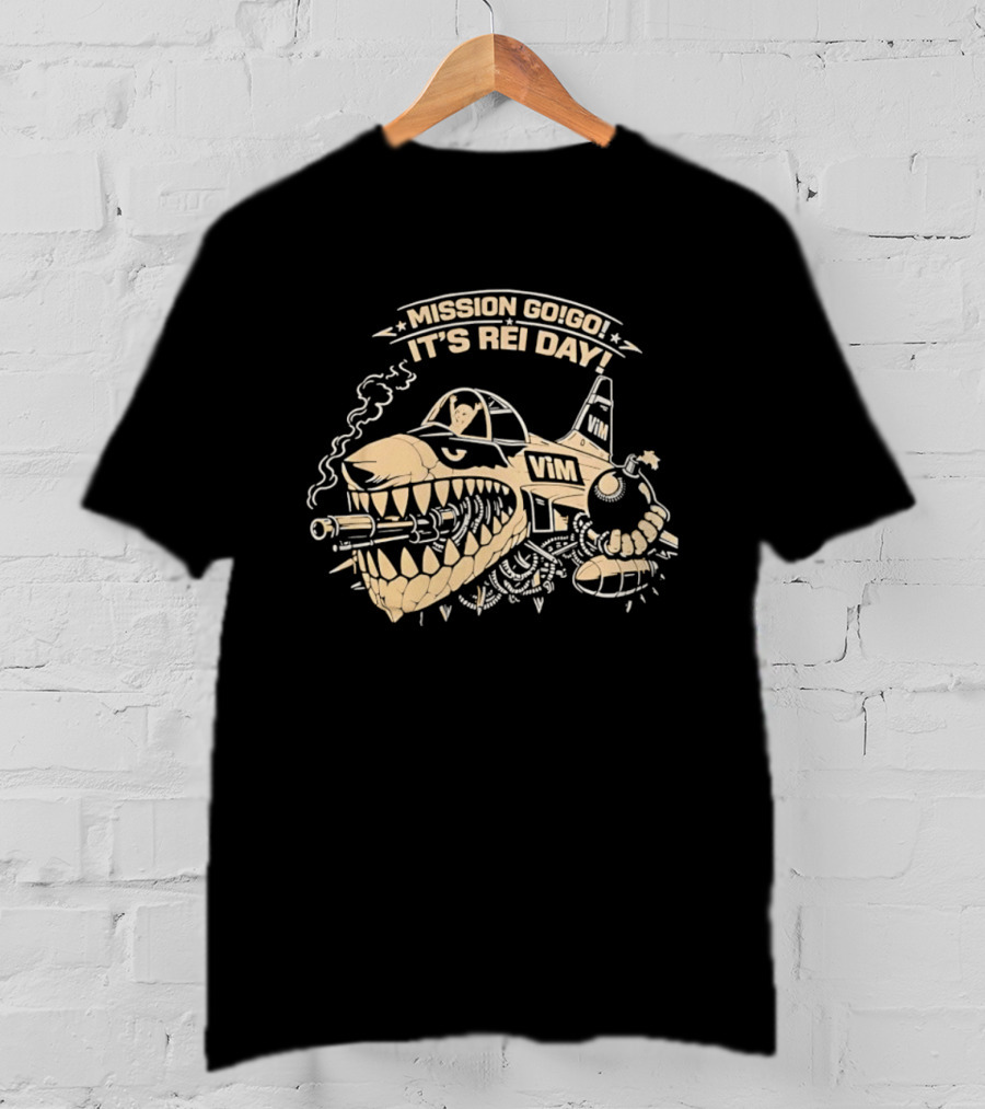 Mission Go Go It's Rei Day VMI Airplane T-Shirt