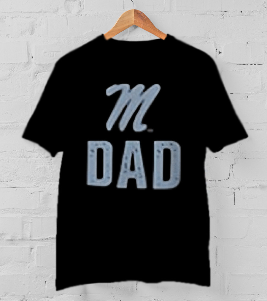 Ole Miss Rebels M Dad Father's Day 2026 Two Sided T-Shirt
