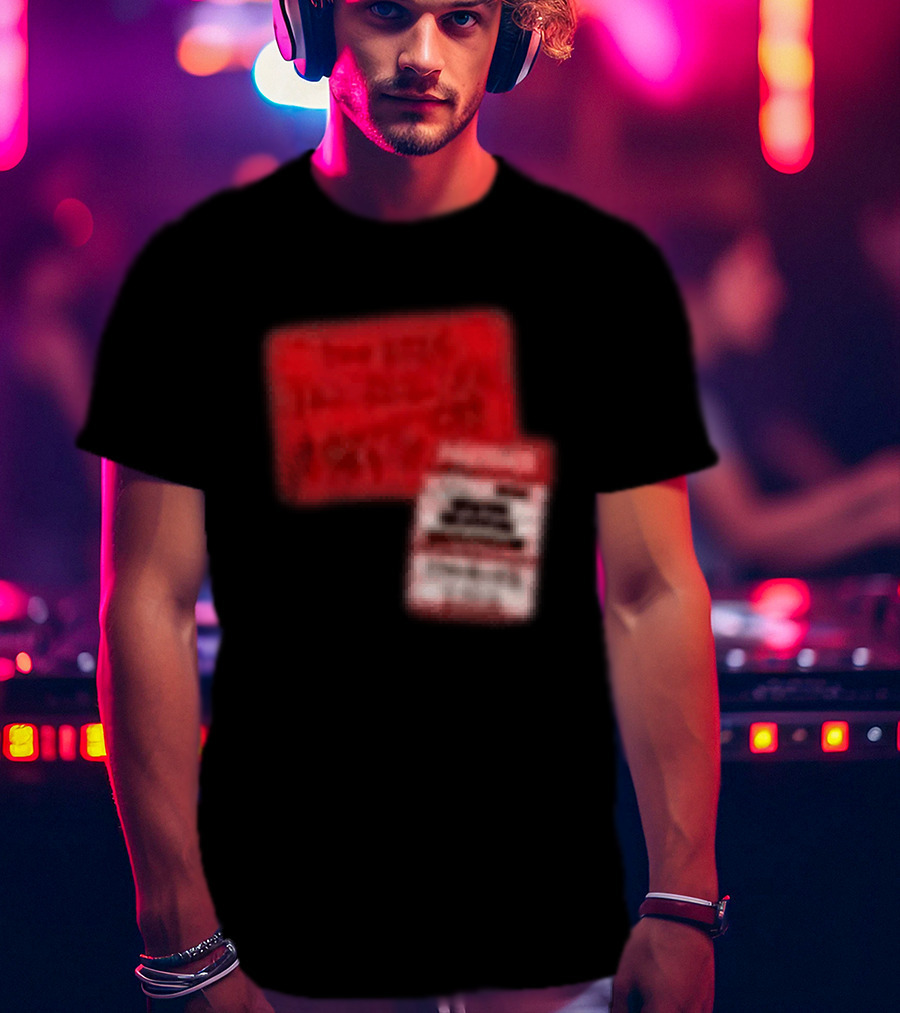 Revealed Clothing Hardwell Sticker Tour 2026 Red Visions T-Shirt