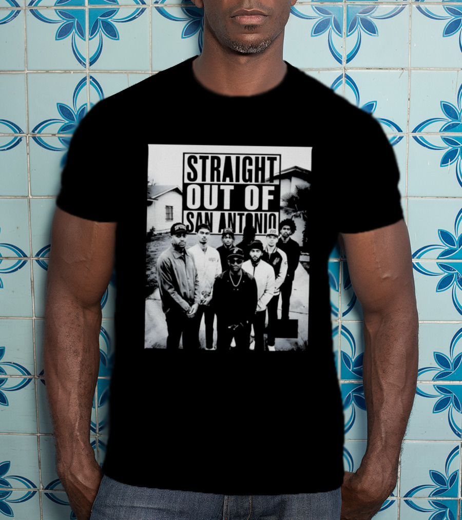 Straight Out Of San Antonio Spurs Team Players T-Shirt