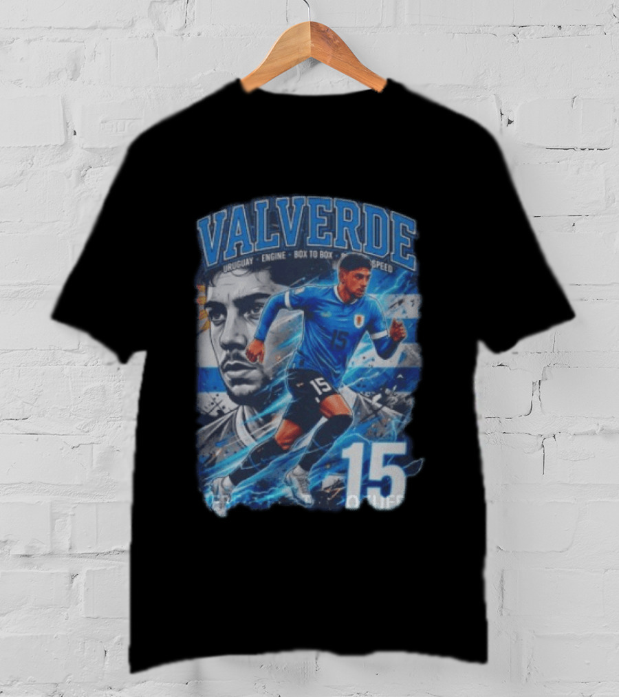 Valverde Uruguay Engine Box To Box Speed 15 T-Shirt