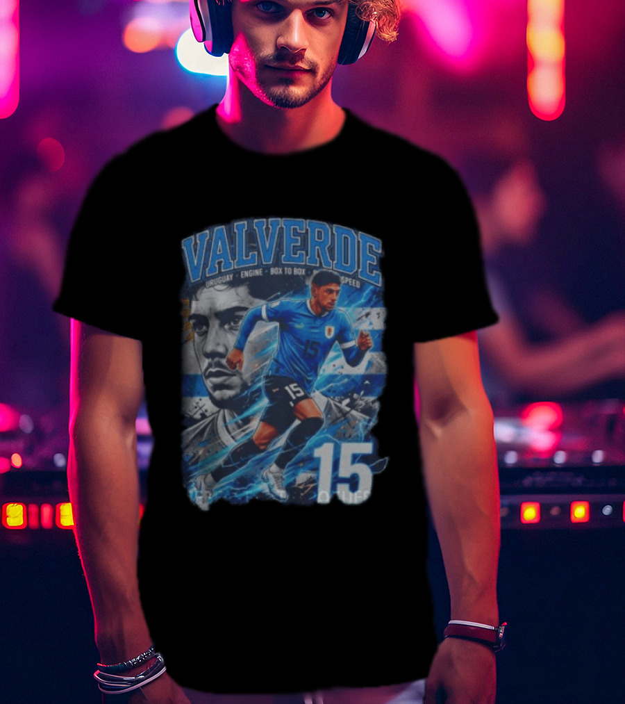 Valverde Uruguay Engine Box To Box Speed 15 T-Shirt
