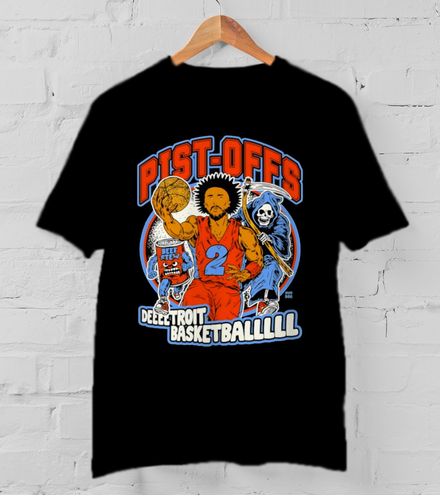 Pist Offs Detroit Basketballl Cade Cunningham Beef Stew Grim Reaper T-Shirt