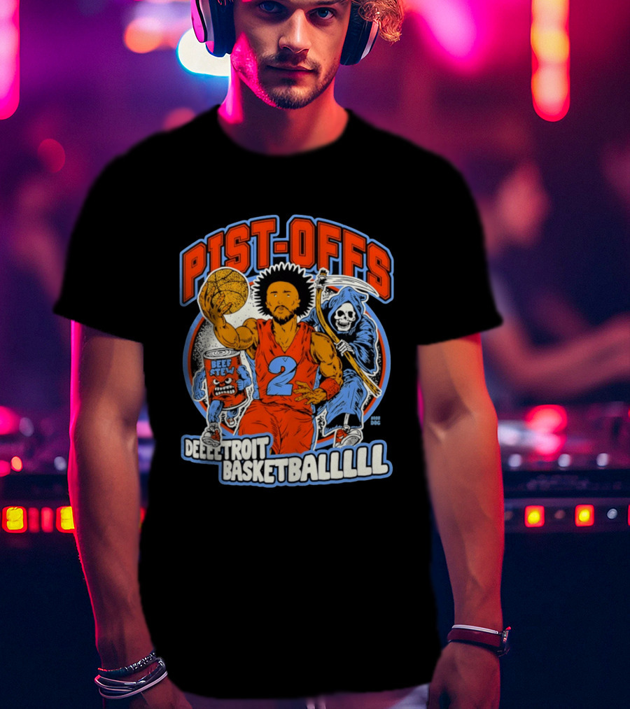 Pist Offs Detroit Basketballl Cade Cunningham Beef Stew Grim Reaper T-Shirt