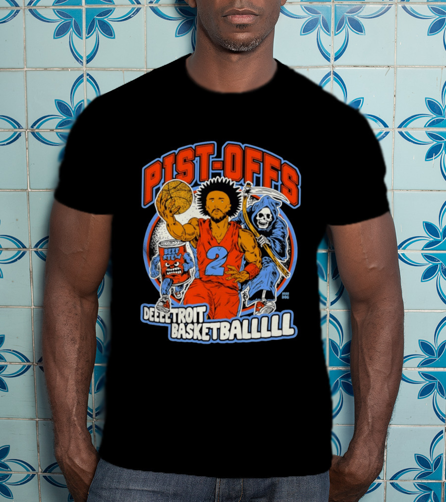 Pist Offs Detroit Basketballl Cade Cunningham Beef Stew Grim Reaper T-Shirt