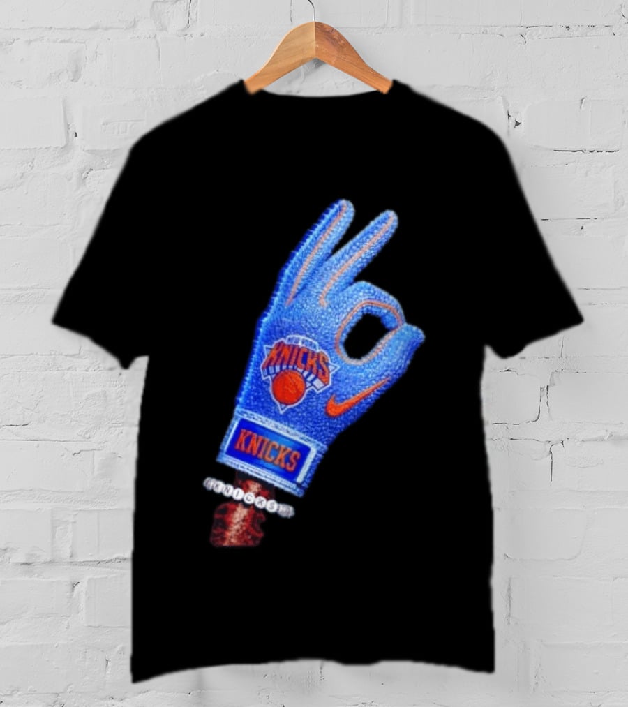Drake Iceman New York Knicks Hand Glove Basketball T-Shirt