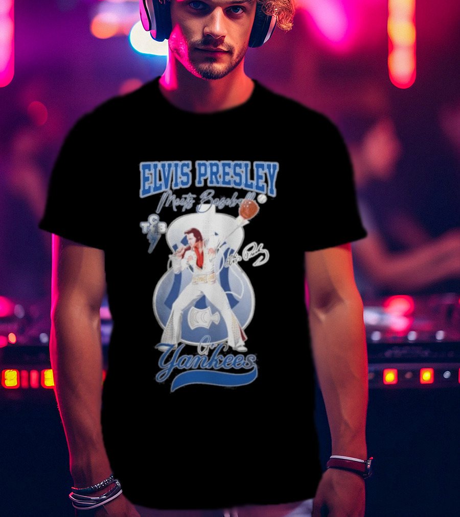 Elvis Presley Meets Yankees Legends T-Shirt