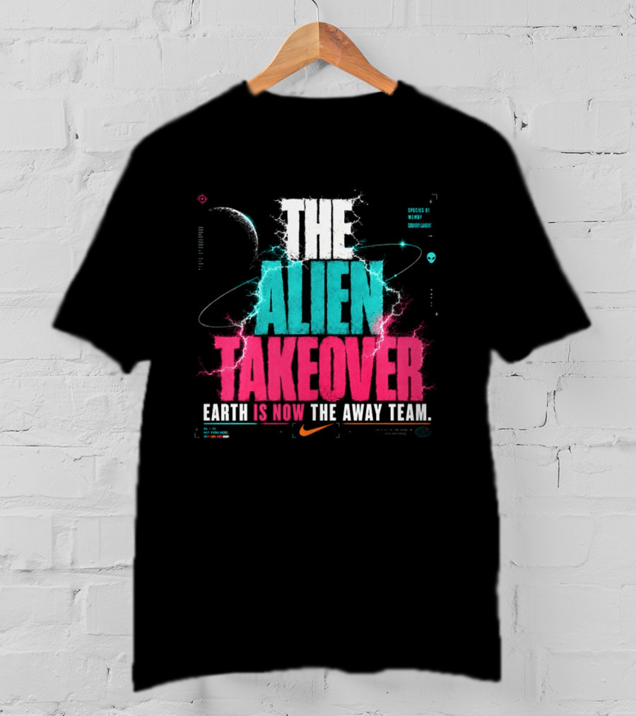 Victor Wembanyama NBA Nike The Alien Takeover Earth Is Now The Away Team T-Shirt