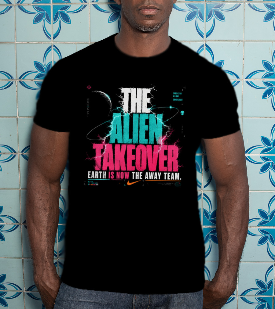 Victor Wembanyama NBA Nike The Alien Takeover Earth Is Now The Away Team T-Shirt