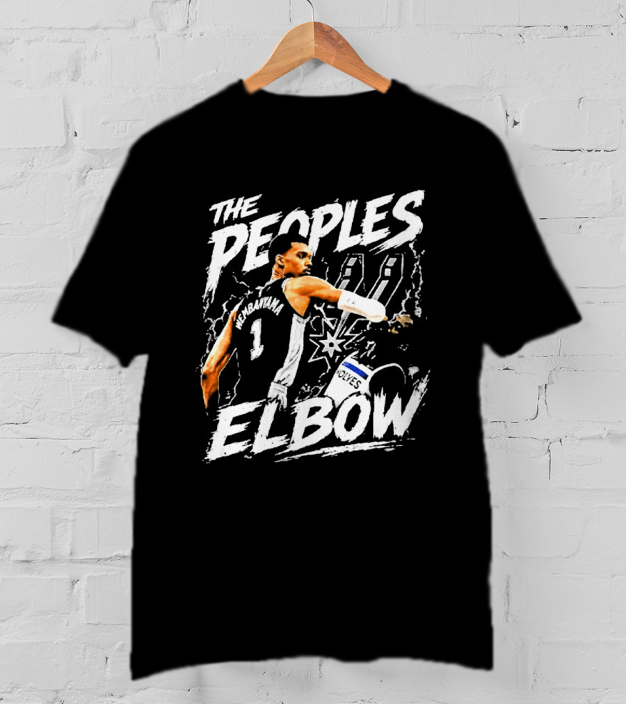 The Peoples Elbow Victor Wembanyama San Antonio Spurs Basketball 2026 Number 1 T-Shirt