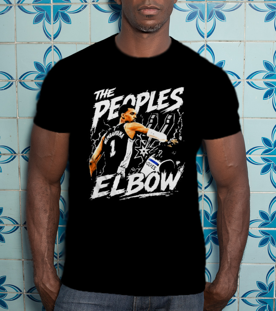 The Peoples Elbow Victor Wembanyama San Antonio Spurs Basketball 2026 Number 1 T-Shirt