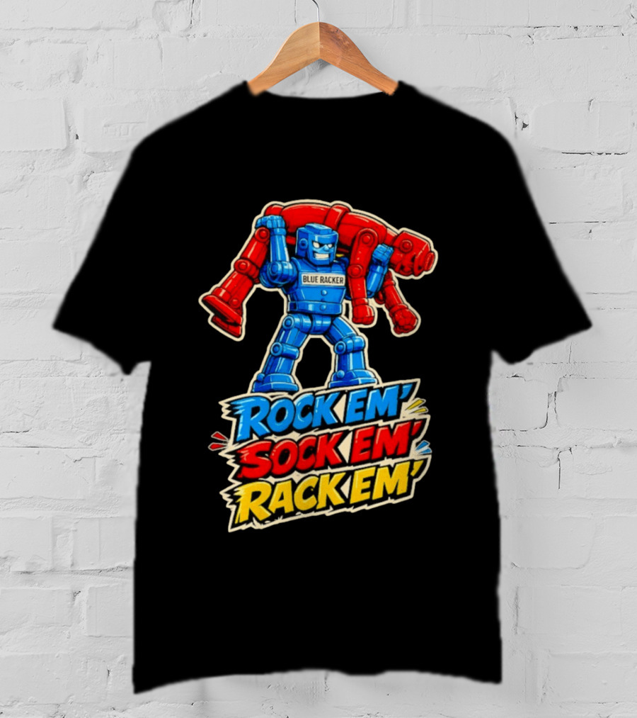 The Spiral Lucas DaSilva Blue Racker Rock Em' Sock Em' Rack Em T-Shirt