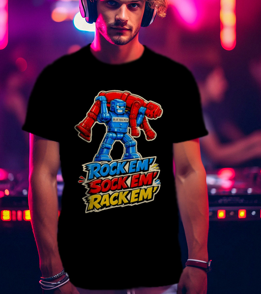 The Spiral Lucas DaSilva Blue Racker Rock Em' Sock Em' Rack Em T-Shirt