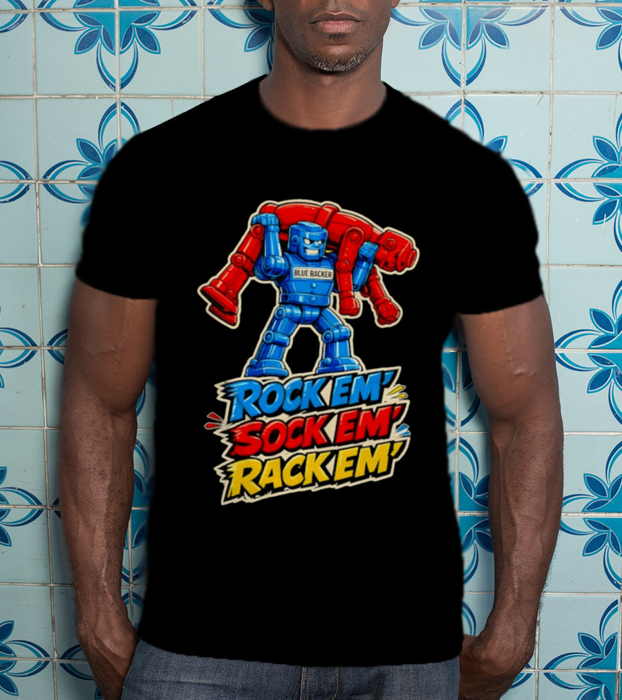 The Spiral Lucas DaSilva Blue Racker Rock Em' Sock Em' Rack Em T-Shirt