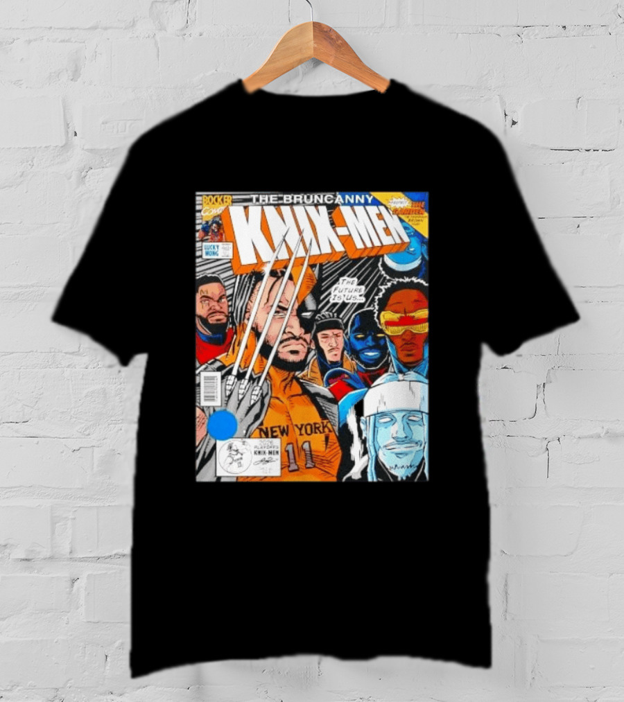 Jalen Brunson New York Bruncanny Knix Men Comic Knicks T-Shirt