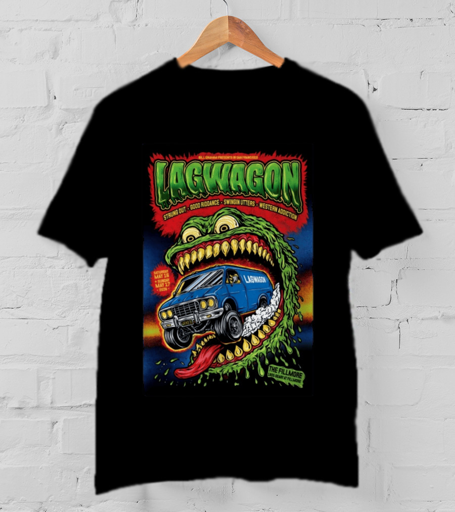 Bill Graham Presents Lagwagon San Francisco The Fillmore May 2026 Van T-Shirt