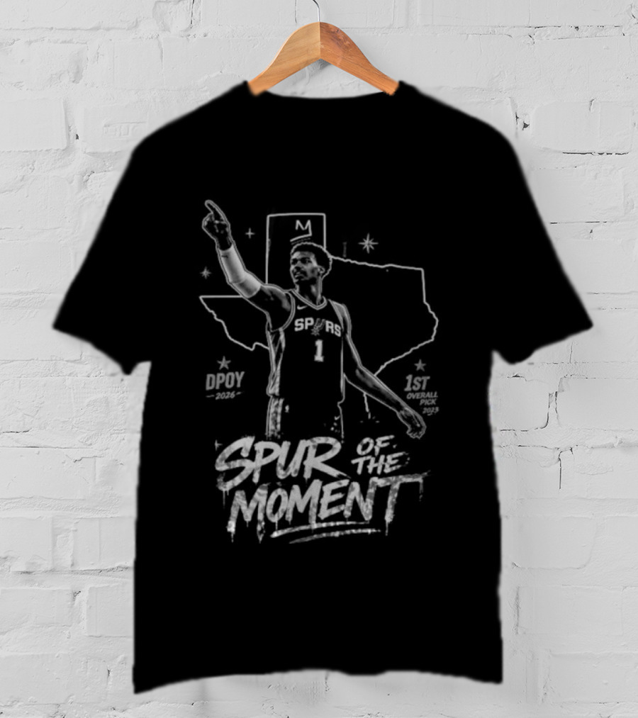 Victor Wembanyama San Antonio Spurs Spur Of The Moment DPOY 2026 T-Shirt