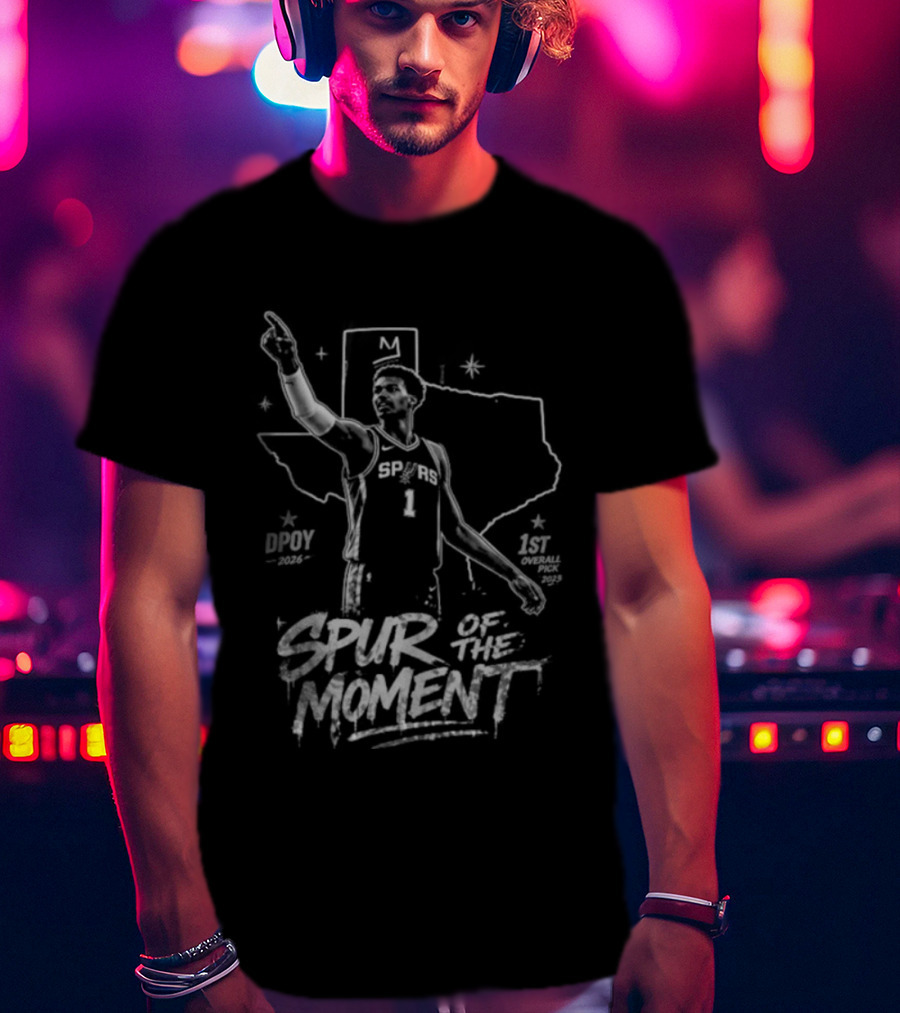 Victor Wembanyama San Antonio Spurs Spur Of The Moment DPOY 2026 T-Shirt