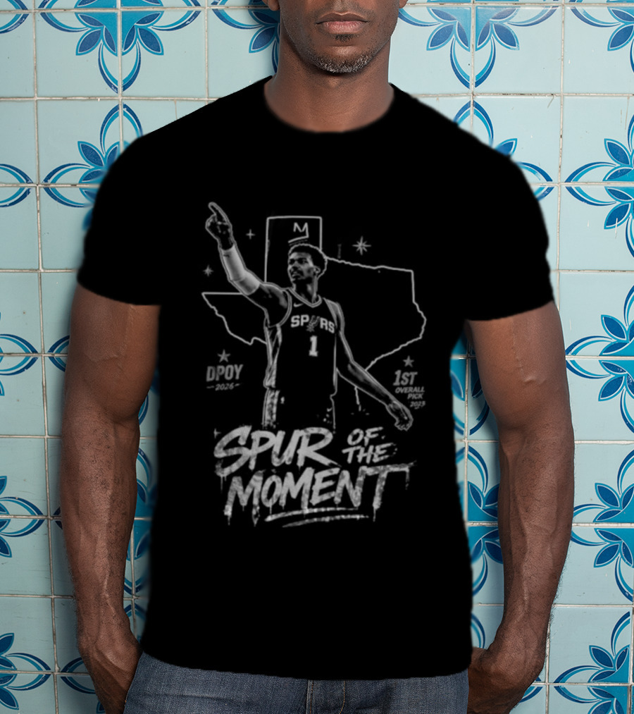 Victor Wembanyama San Antonio Spurs Spur Of The Moment DPOY 2026 T-Shirt
