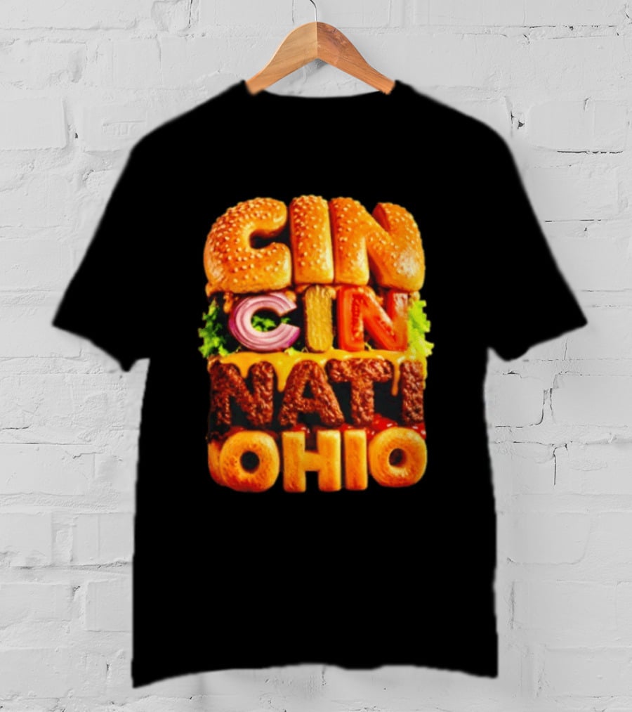 Cincinnati Burger Ohio Food T-Shirt