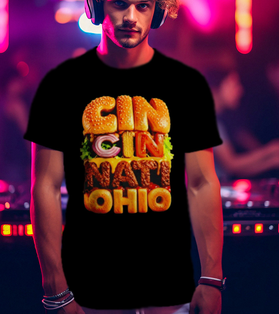 Cincinnati Burger Ohio Food T-Shirt