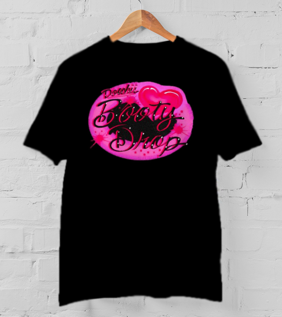 Doechii Booty Drop Heart Style Pink And Black Balloon T-Shirt
