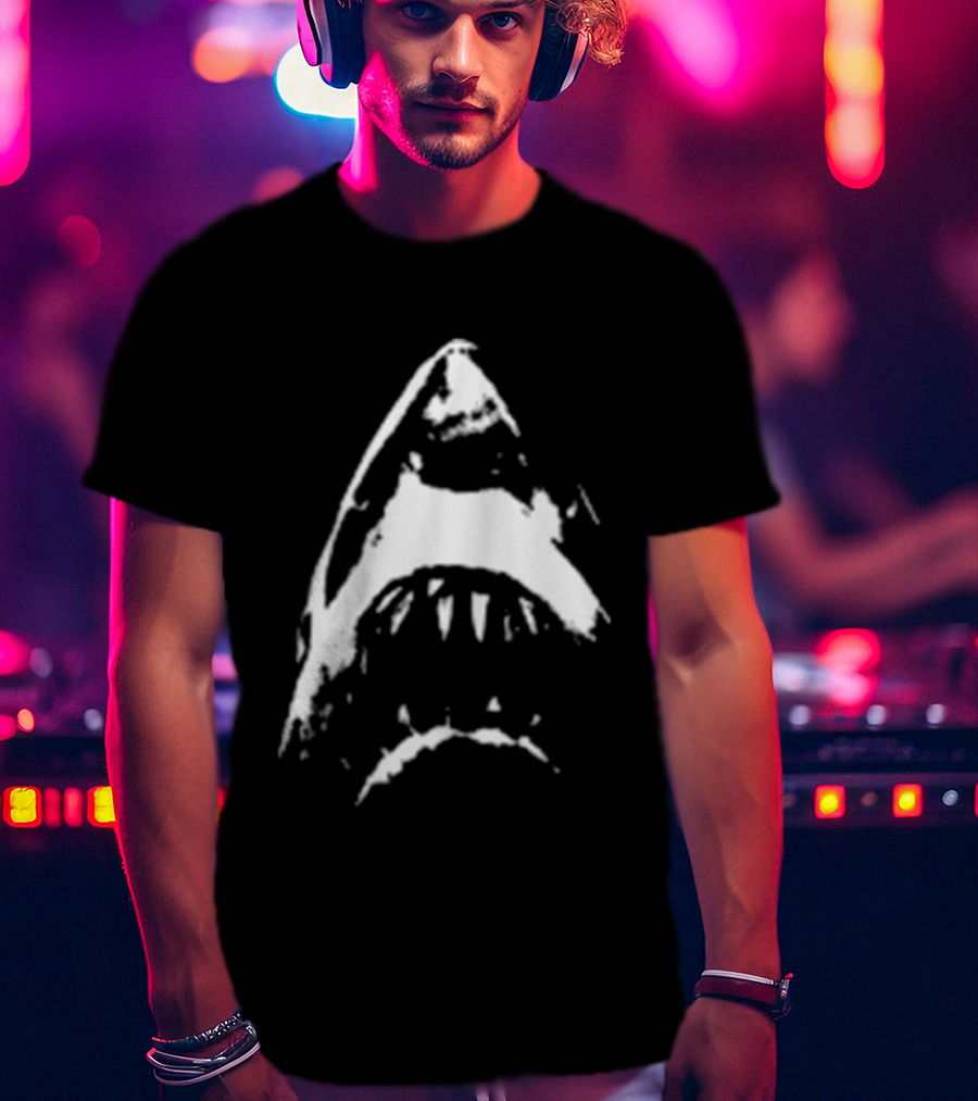 Out Of Time Studio Jaws Terror Promo Shark Teeth T-Shirt