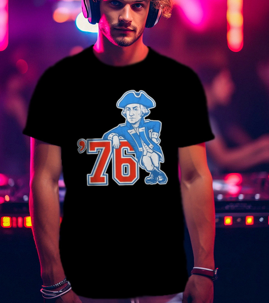 George Washington Bicentennial 1776 1976 Retro Style Patriot T-Shirt