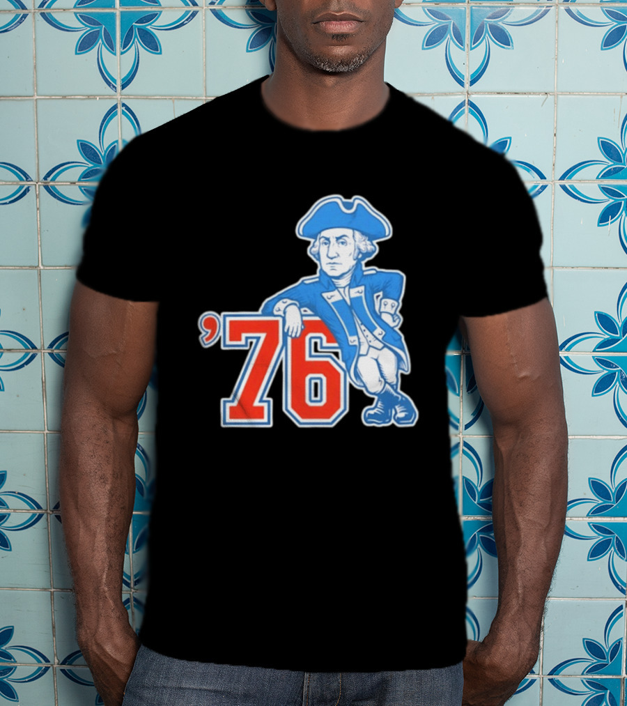 George Washington Bicentennial 1776 1976 Retro Style Patriot T-Shirt
