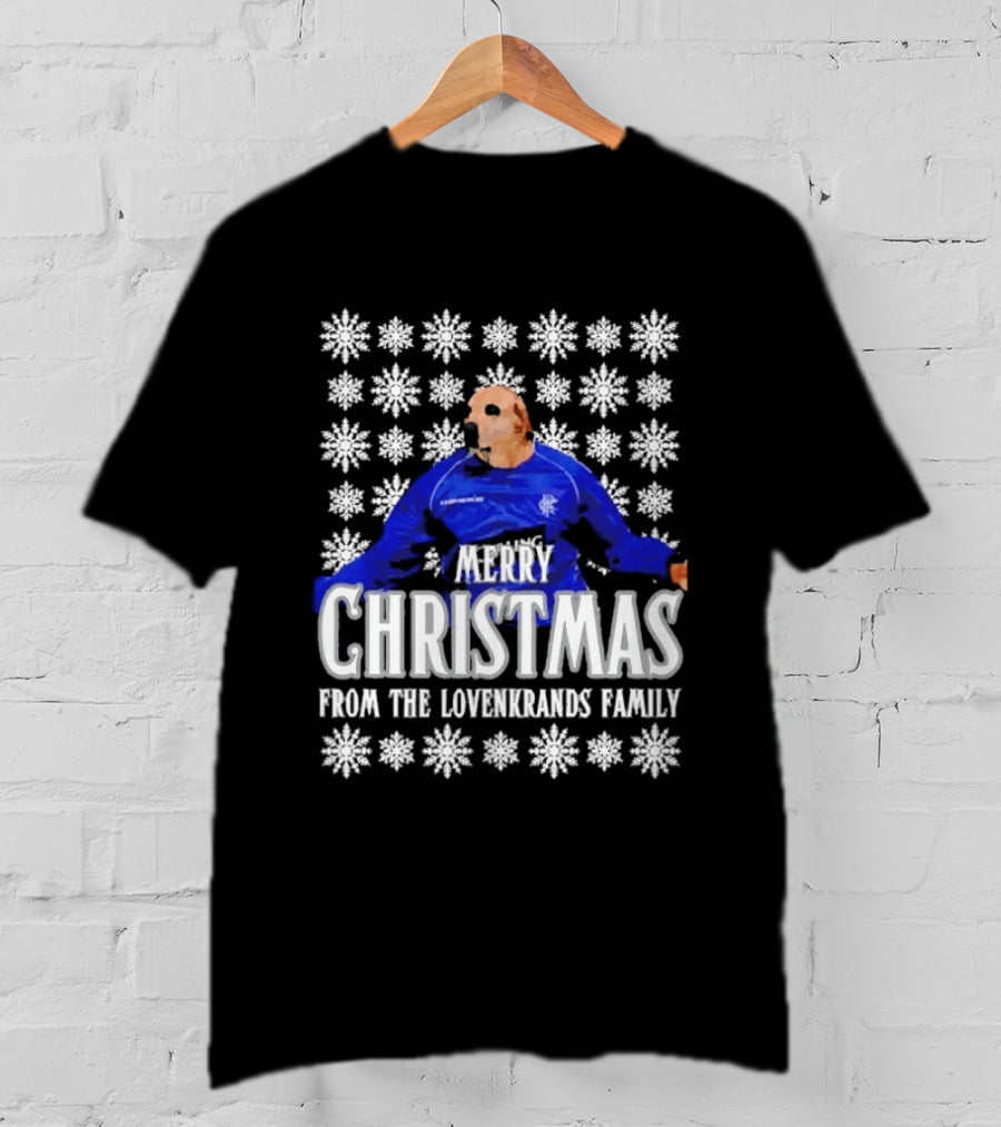 Merry Christmas From The Lovenkrands Family Snowflake T-Shirt
