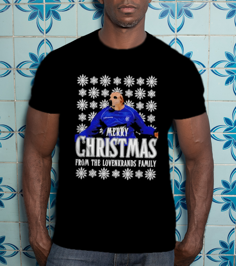 Merry Christmas From The Lovenkrands Family Snowflake T-Shirt