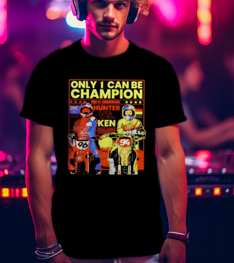 Hunter Lawrence Vs Ken Roczen Only 1 Can Be Champion Motorcycle Race T-Shirt