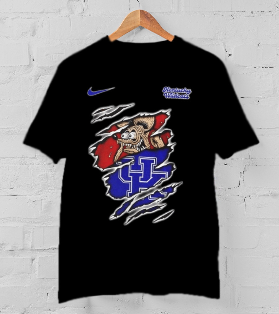 Kentucky Wildcats NCAA Nike Rat Fink Built Not To Bow Double Sided T-Shirt