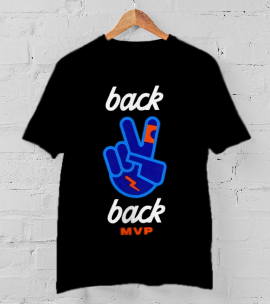 Oklahoma City Thunder Shai Gilgeous Back 2 Back MVP T-Shirt