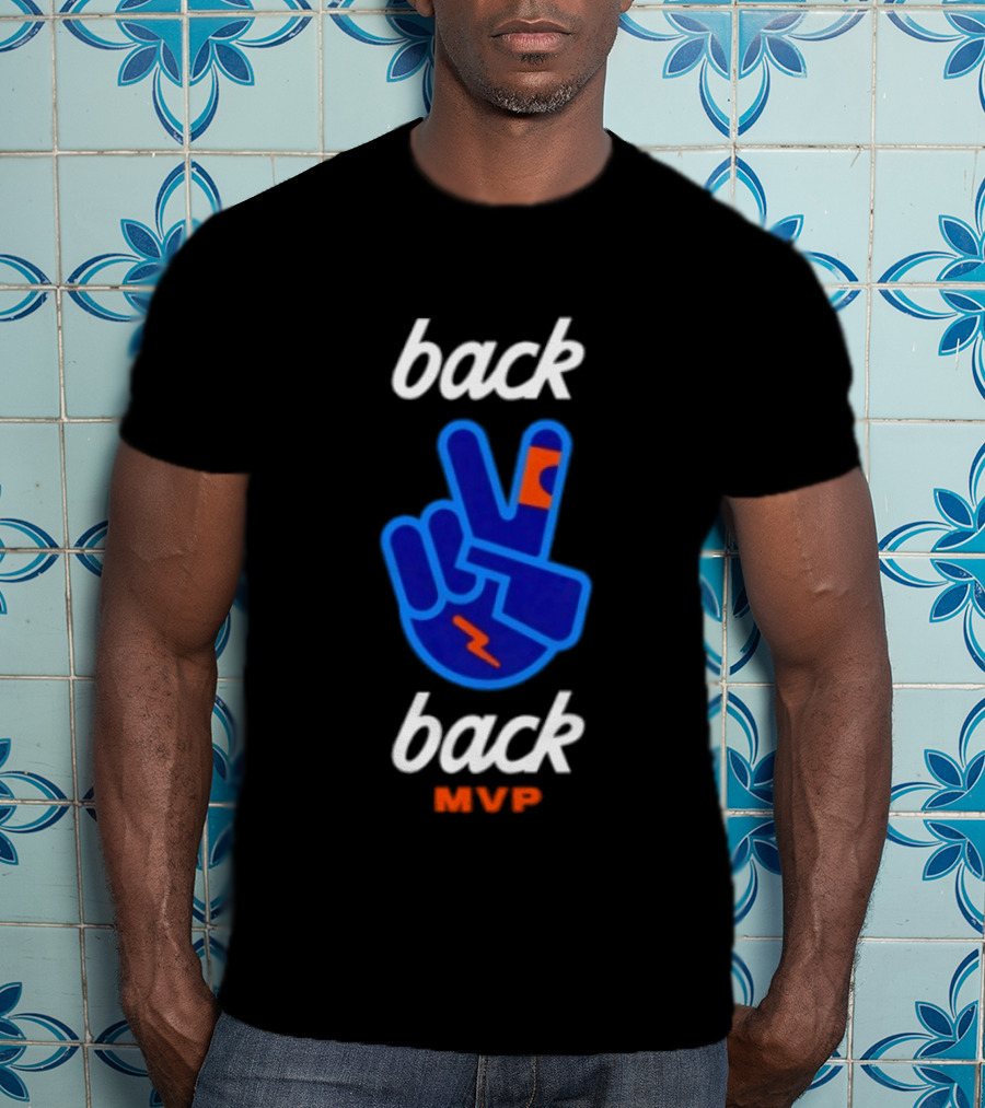 Oklahoma City Thunder Shai Gilgeous Back 2 Back MVP T-Shirt