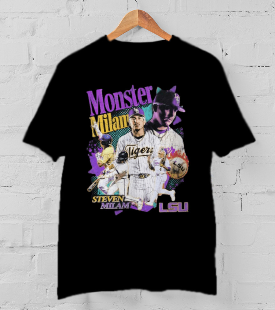 Monster Milam LSU Tigers Steven Milam Baseball T-Shirt