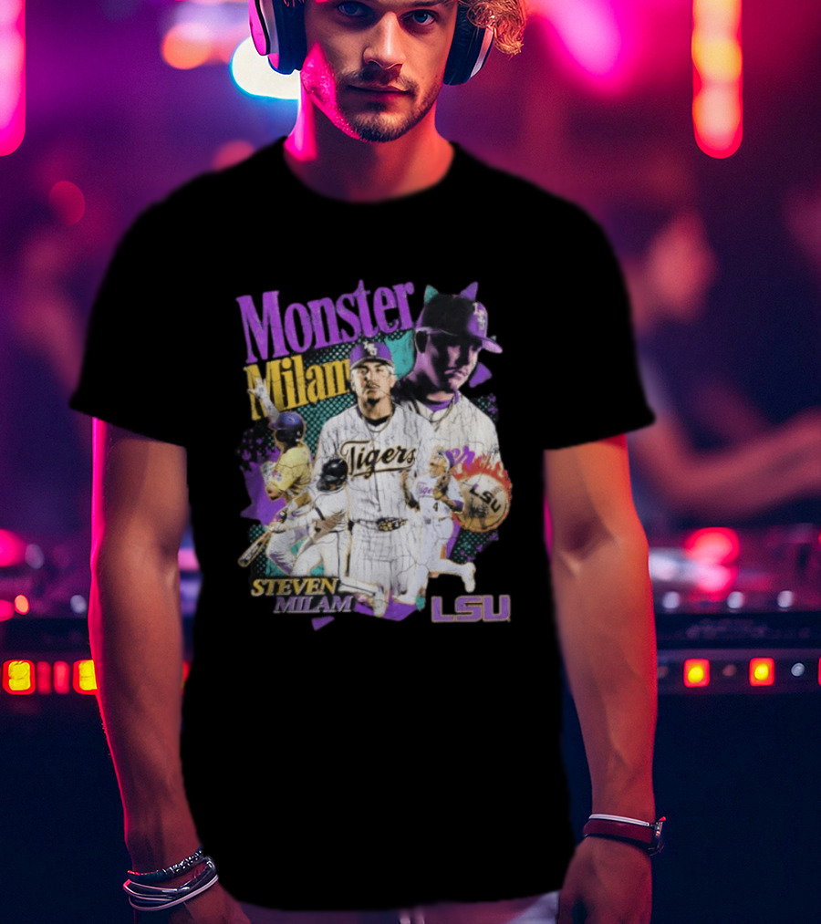 Monster Milam LSU Tigers Steven Milam Baseball T-Shirt