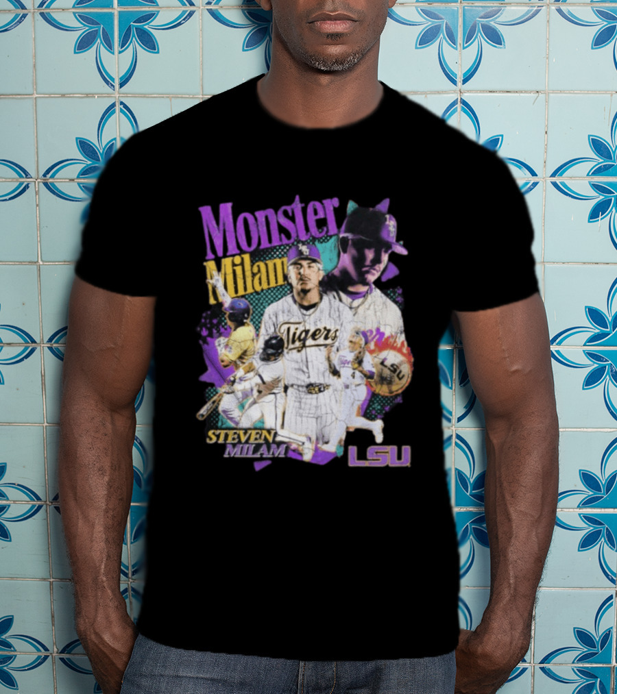 Monster Milam LSU Tigers Steven Milam Baseball T-Shirt