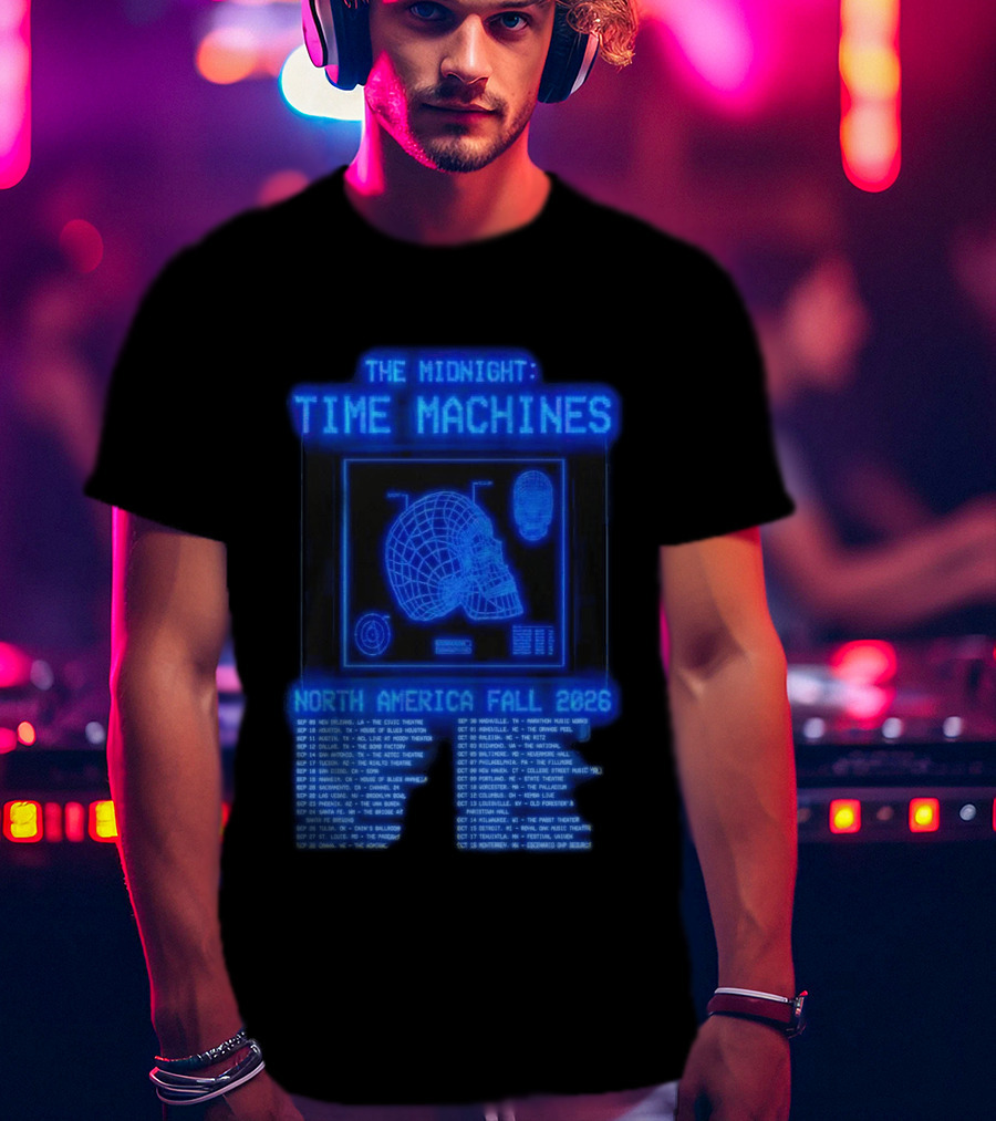 The Midnight Time Machines Tour Dates North America Fall 2026 T-Shirt