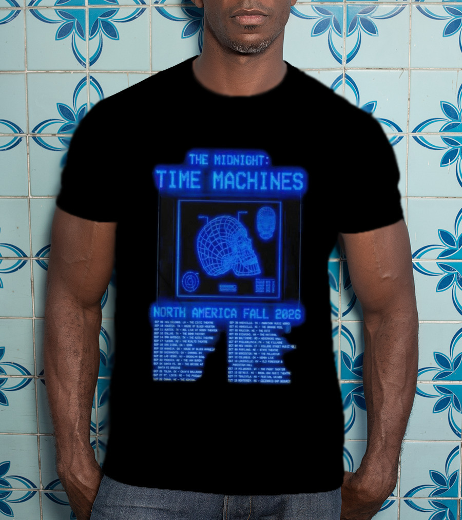The Midnight Time Machines Tour Dates North America Fall 2026 T-Shirt