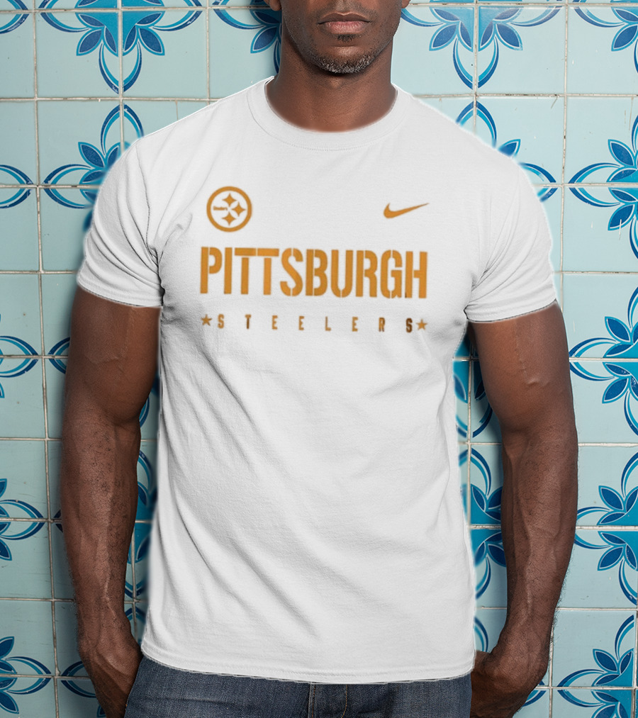 Pittsburgh Steelers Nike Dragon Ball Z Goku Collaboration Two Sided T-Shirt