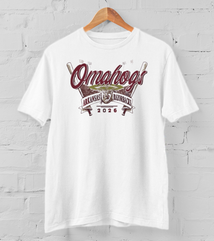 Arkansas Razorbacks Omahogs 2026 NCAA Baseball T-Shirt