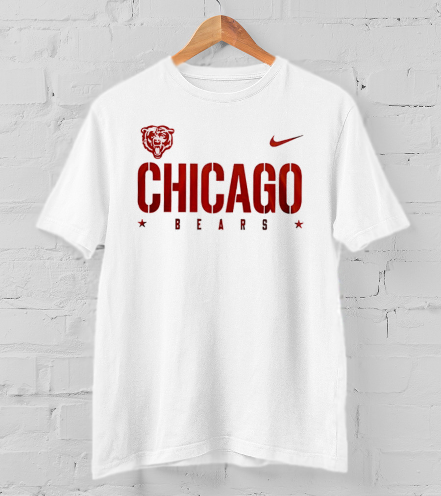 Chicago Bears Nike Heart Design U.S. Coast Guard Semper Paratus Always Ready 1790 T-Shirt