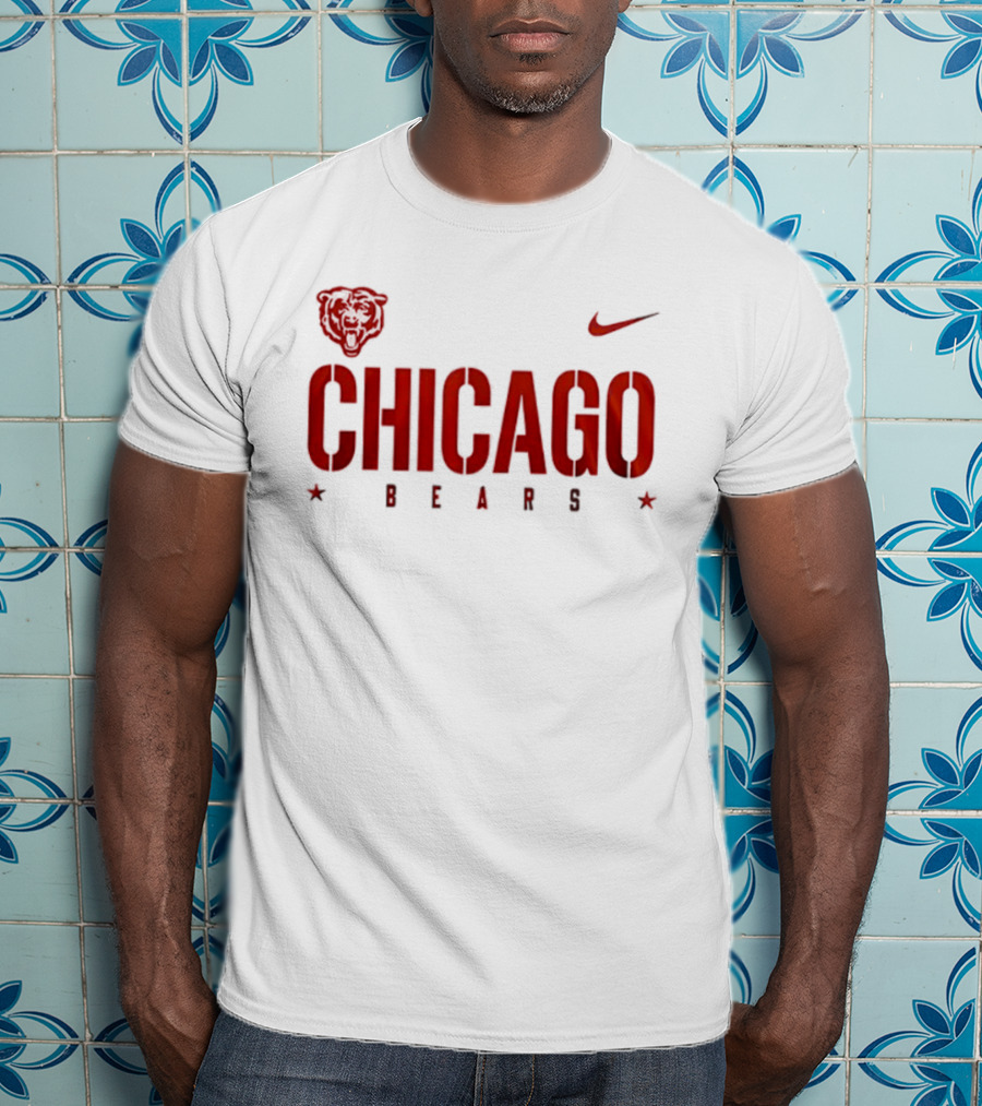 Chicago Bears Nike Heart Design U.S. Coast Guard Semper Paratus Always Ready 1790 T-Shirt