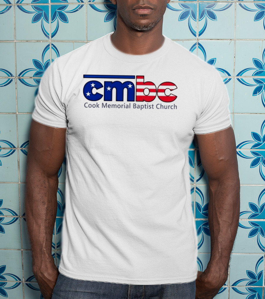 CMBC Cook Memorial Baptist Church Stars And Stripes US Flag T-Shirt