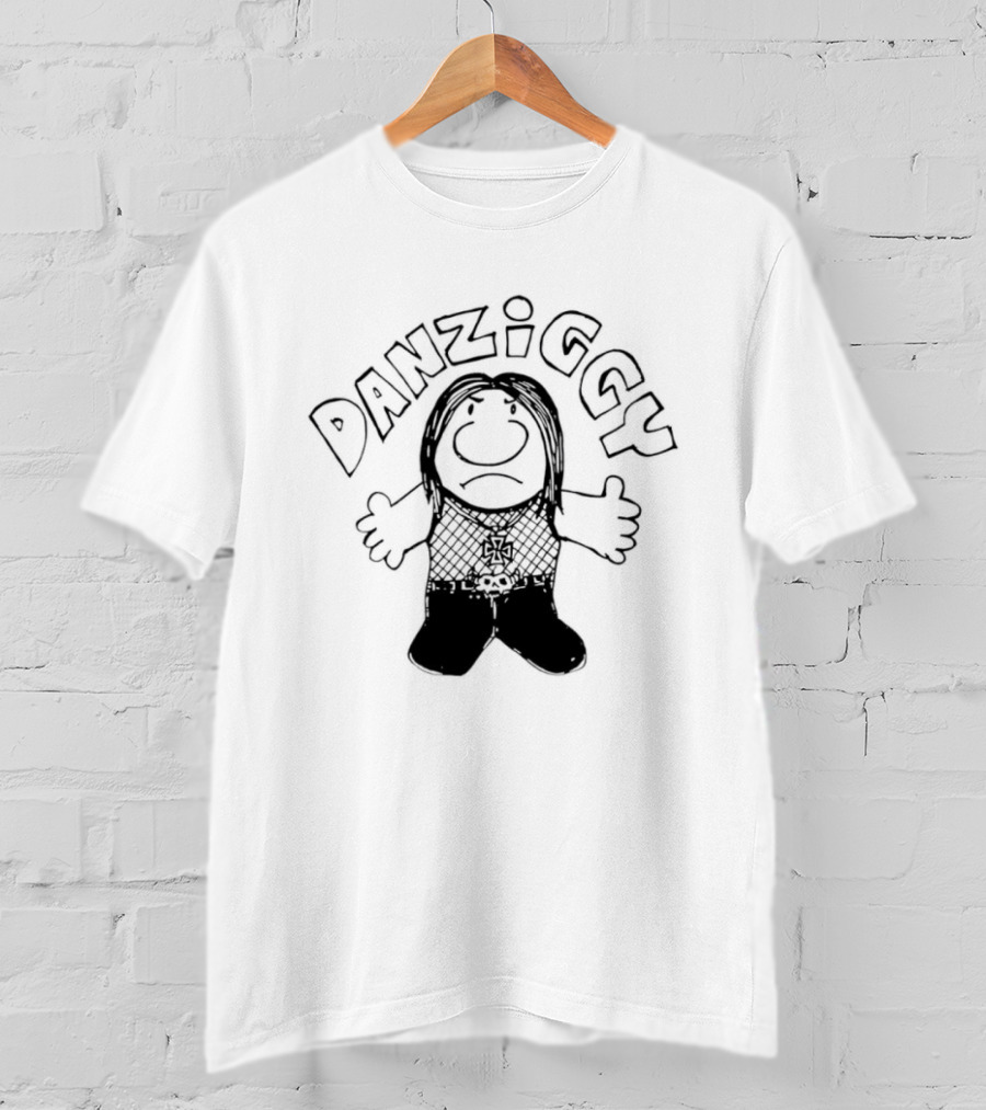 Danziggy Glenn Danzig Heavy Metal Music Gothic Rock Ziggy Comic Strip T-Shirt