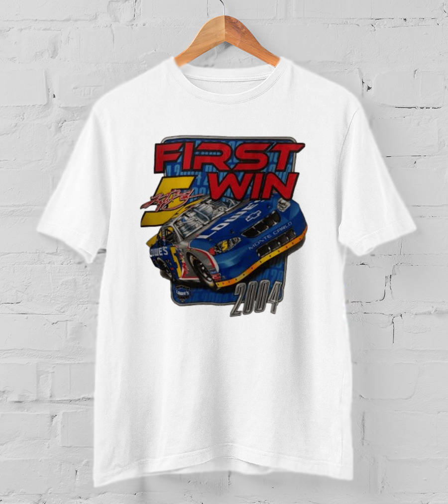 First Win 2004 Jimmie Johnson Lowe's Monte Carlo Hendrick Motorsports T-Shirt