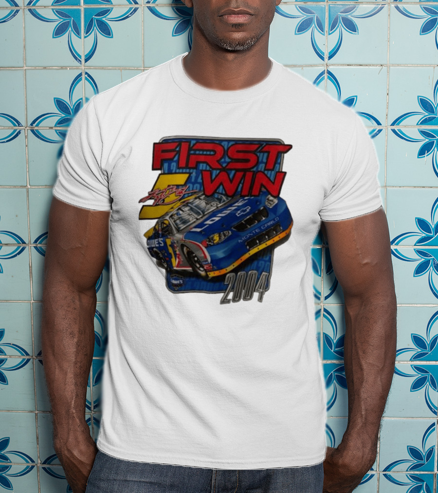 First Win 2004 Jimmie Johnson Lowe's Monte Carlo Hendrick Motorsports T-Shirt