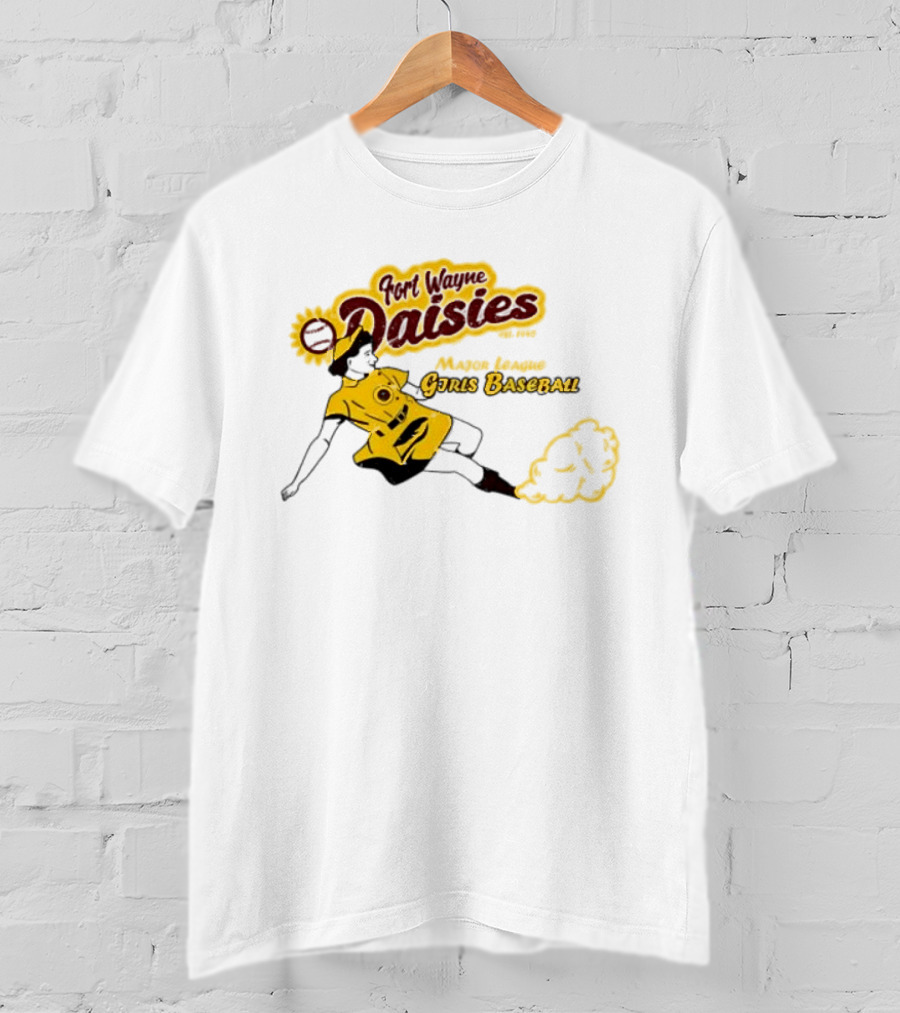 Fort Wayne Daisies Major League Girls Baseball Est 1943 Vintage Style Sportswear T-Shirt